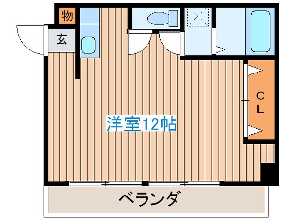 赤坂マンションの物件間取画像